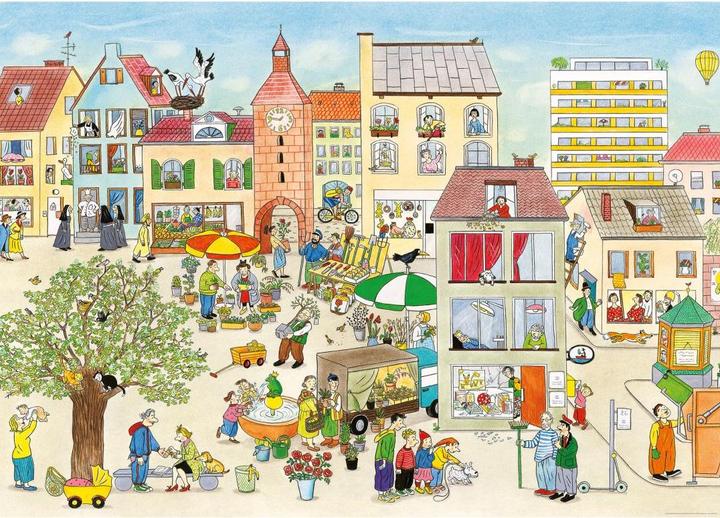 Produktbild Wimmel Markt im Frühling (384 x 260 cm)