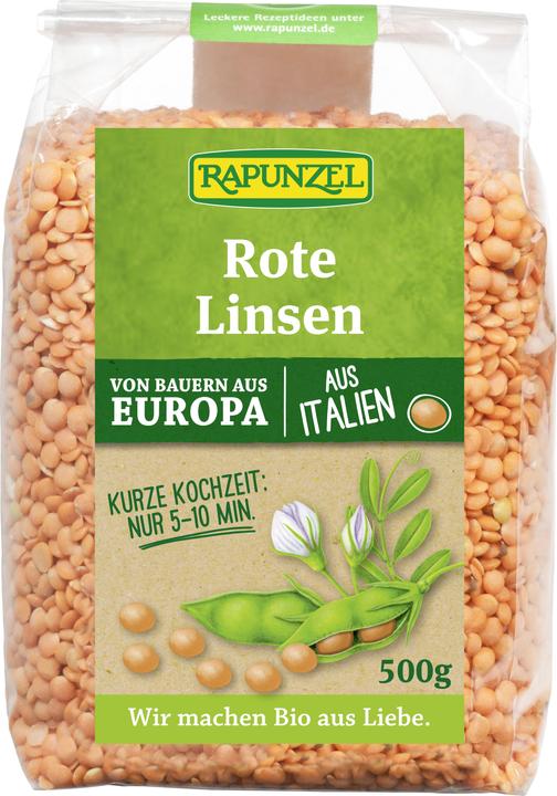 Actual product image Rapunzel Red lentils organic (500 g)