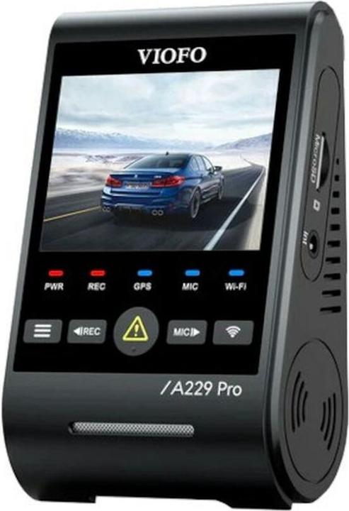 Produktbild Viofo A229 Pro 3CH (GPS-Empfänger, Eingebautes Mikrofon, Eingebautes Display, WLAN, Beschleunigungssensor, Nachtsicht, 4K)
