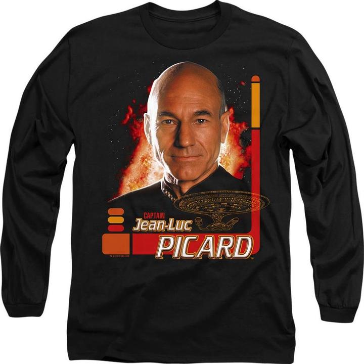 Actual product image Unisex Adult Jean-Luc Picard T-Shirt (XL)