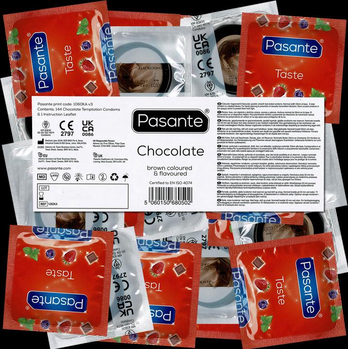 Nutritional values and ingredients Pasante Chocolate Temptations (144 pcs.)