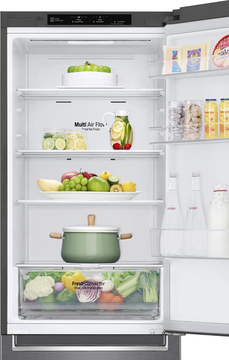 Produktbild LG Kühl GefrierkombinationNo Frost, Inox Dark Graphite, D (341 l)