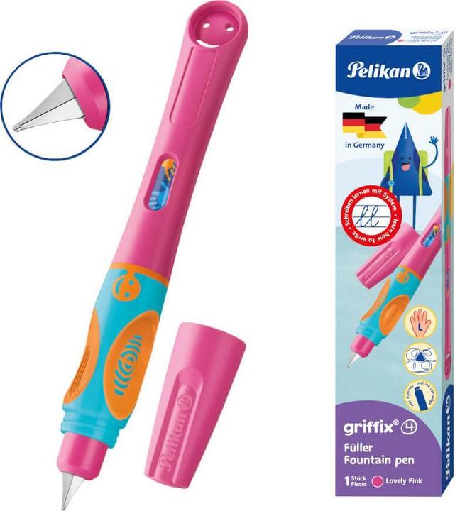 Productafbeelding Pelikan Vulpen Griffix 820257 mooi roze, linkshandig (Heerlijk roze, 1 x)