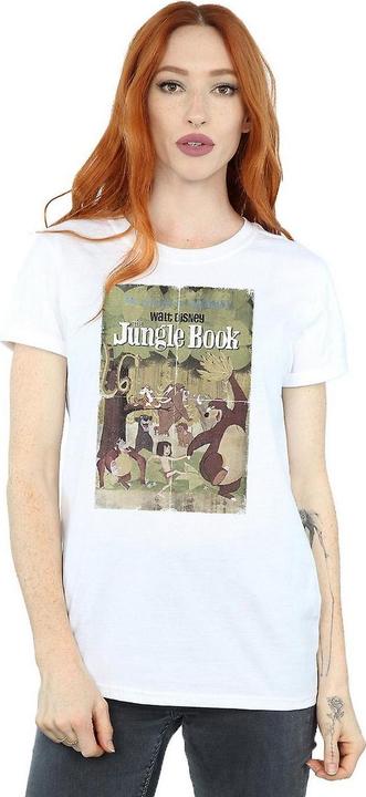 Actual product image Disney Womens/Ladies Retro Poster Cotton Boyfriend T-Shirt (3XL)