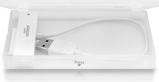Actual product image Axagon ADSA-1S6 SLIMPort Adapter, USB 2.0, 2.5" SSD/HDD, SATA - with Case (2.5")