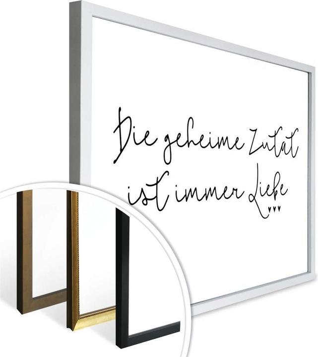 Produktbild Trenddeko Die geheime Zutat ist immer Liebe (24 x 30 cm)