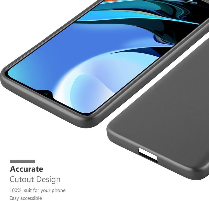 Actual product image Cadorabo TPU Matt Metallic Sleeve (Xiaomi Redmi 9T, Xiaomi Poco M3)