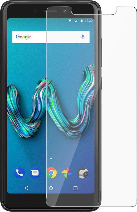 Actual product image Avizar Crystal clear film, glass screen protector (1 Piece, Wiko Tommy 3)