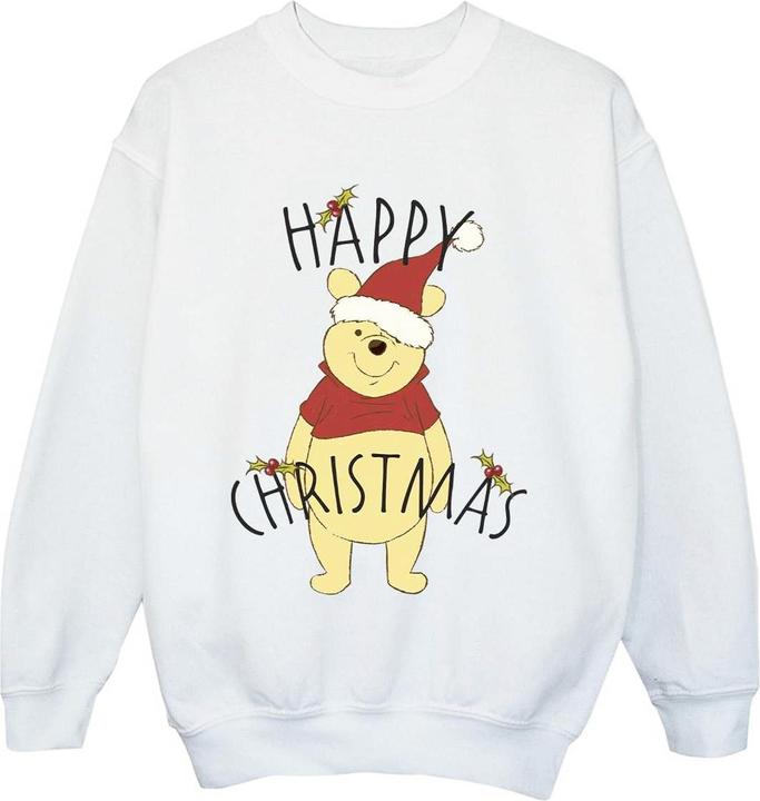 Immagine prodotto Disney Winnie The Pooh Happy Christmas Holly Felpa Ragazzi (152, 158)