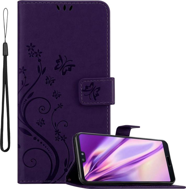 Floral dark purple