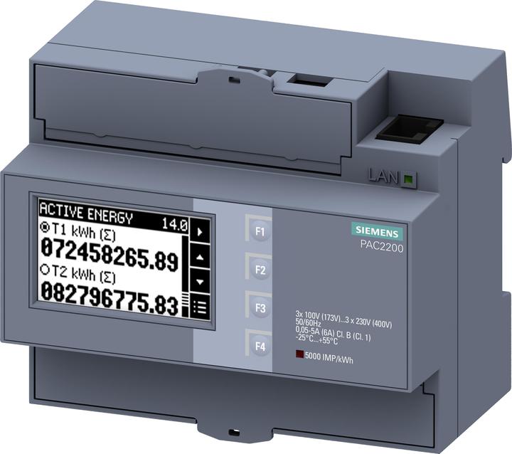 Siemens Digital Power Meter, 1/5A, Modbus 230Vac