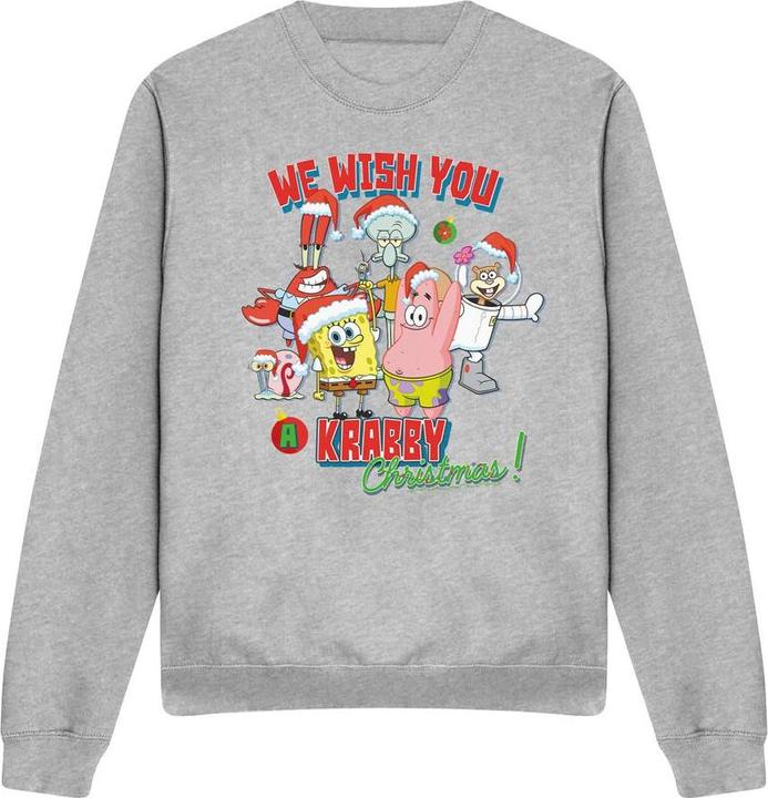 Spongebob Squarepants We Wish You A Krabby Christmas! Sweatshirt
