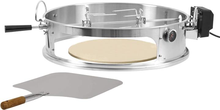 Actual product image BBQ-Toro Pizza insert and rotating spit