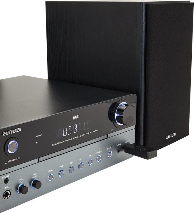 Productafbeelding Aiwa MSBTU-700 mikrojärjestelmä, hopea (Bluetooth, CD Speler, 1x 25 W)