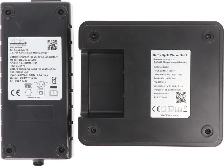 Image du produit BMZ Chargeur rapide pour batterie 26V Panasonic Deluxe e-bike Flyer Deluxe (Chargeur de vélo électrique)