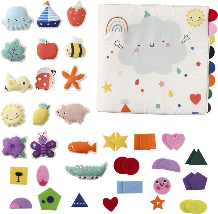 Immagine prodotto Vertbaudet Libro di stoffa con attività per bambini, colori e forme