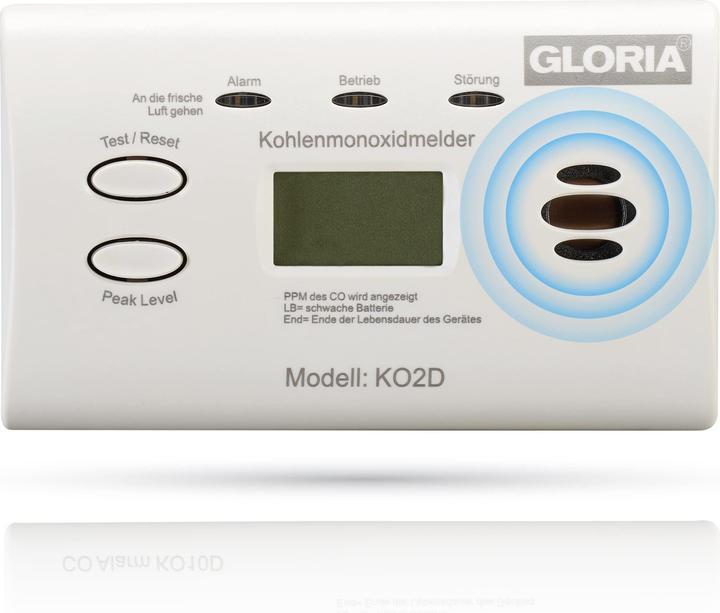 Immagine prodotto Gloria Haus und Garten 002518.0571 Rilevatore di monossido di carbonio a batteria rileva il monossido di carbonio
