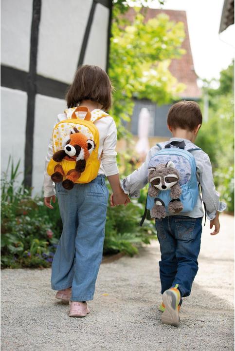 Actual product image NICI Backpack with red panda soft toy