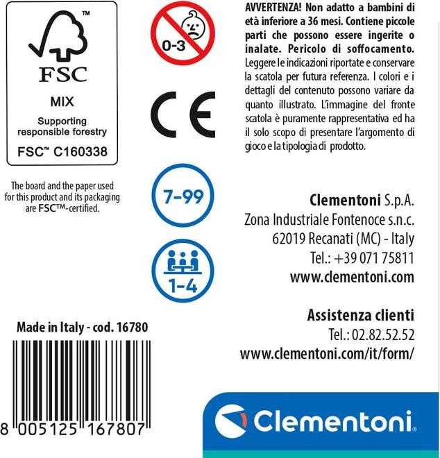 Immagine prodotto Clementoni GIOCO DA TAVOLO BRAIN FREEZE 1 16780