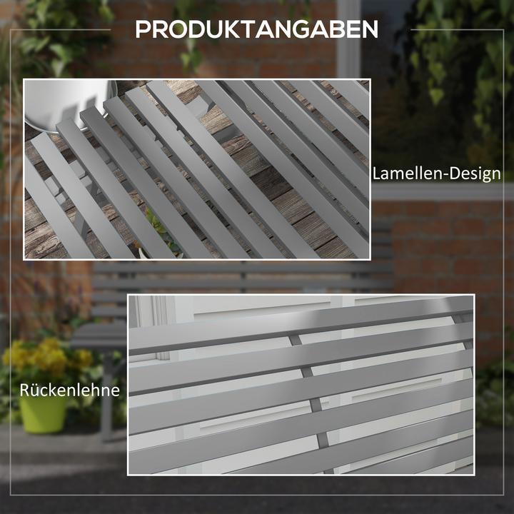 Produktbild Outsunny Gartenbank mit Rückenlehne