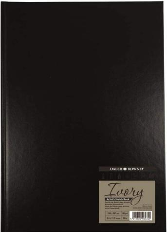 Produktbild Daler-Rowney Skizzenbuch Ivory schwarz (A4, Speziallineatur, Harter Einband)