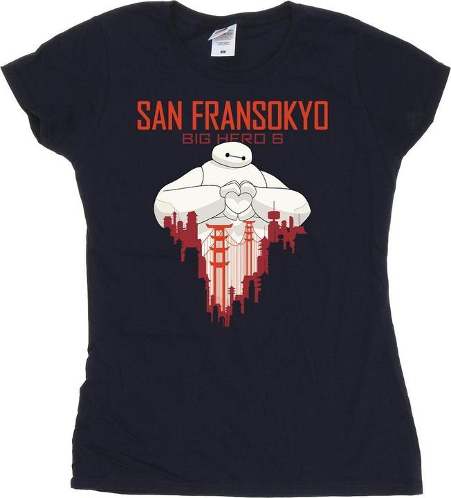 Image du produit Disney - T-shirt BIG HERO BAYMAX SAN FRANSOKYO HEART - Femme (L)