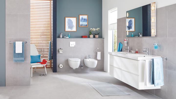 Actual product image tesa EXXCELLENT towel rail incl. adhesive solution without drilling