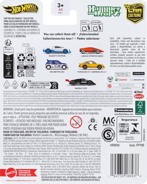 Immagine prodotto Hot Wheels Das legendäre Auto MG Metro 6R4