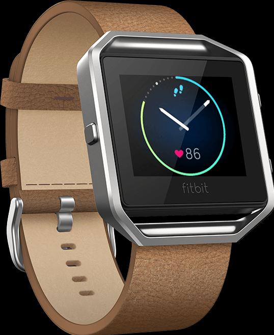 Actual product image Fitbit Blaze Leather Bracelet with Frame (40 mm, Leather, Blaze)