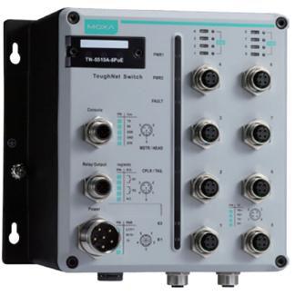 Moxa En50155 Switch Ethernet M12 gestito (TN-5510A-8POE-2GTXBP-WV-CT-T) - Ethernet