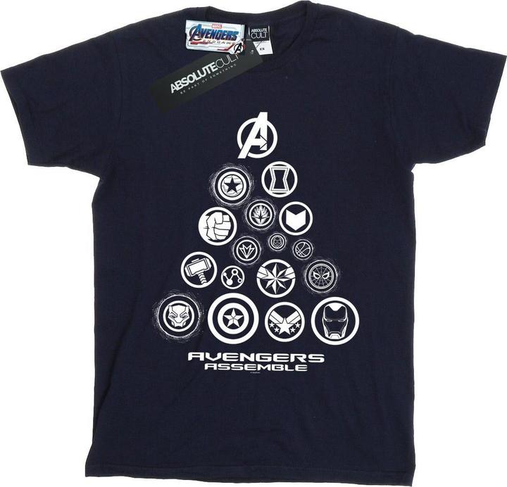 Image du produit - T-shirt AVENGERS ENDGAME PYRAMID ICONS - Homme (L)
