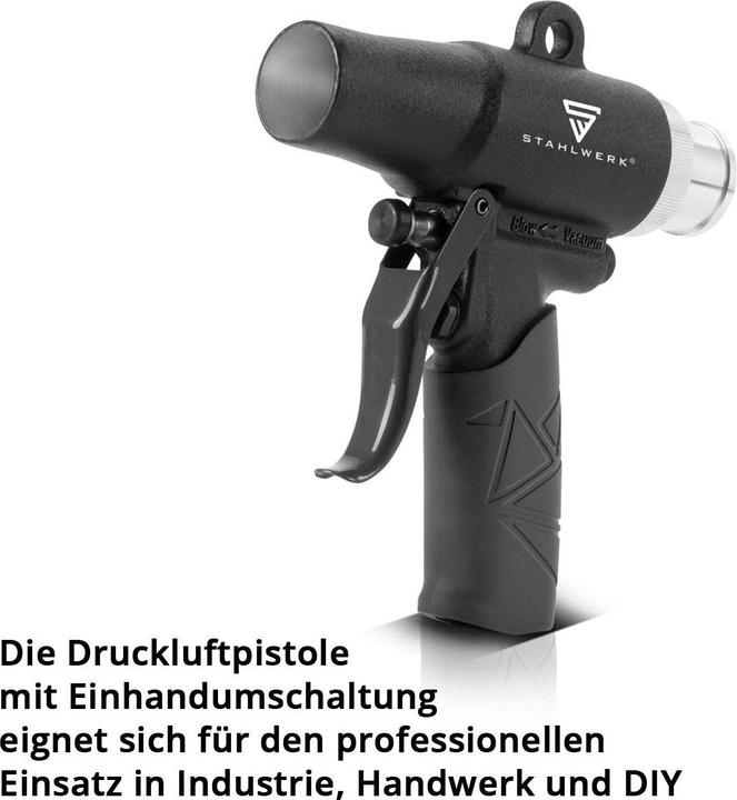 Produktbild Stahlwerk Druckluft-Saug-Blas-Pistole DSB-90 ST Umschaltbare Reinigungspistole