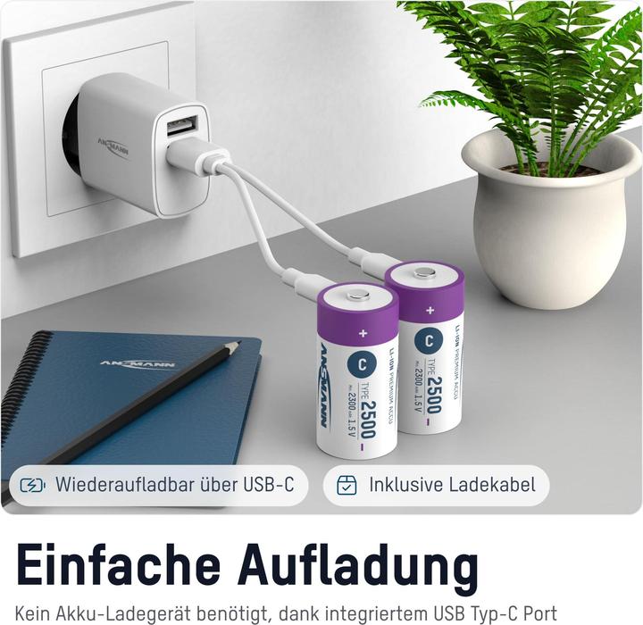 Image du produit Ansmann Baby C (2 pcs, C, 2300 mAh)