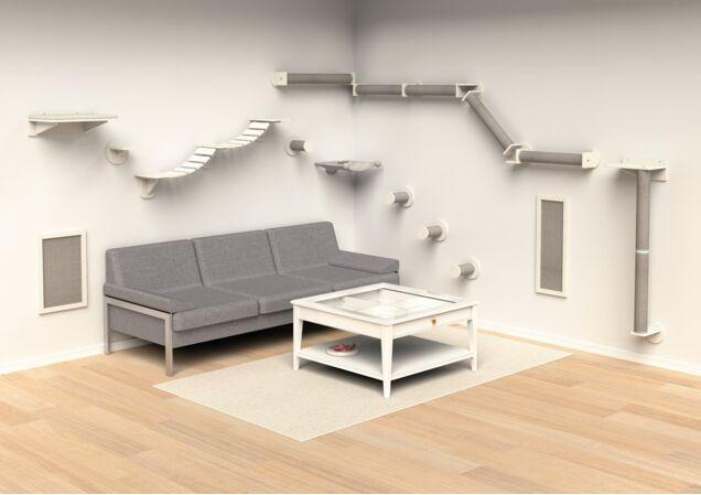 Actual product image Trixie Wall set 4 (22 cm, White and grey)