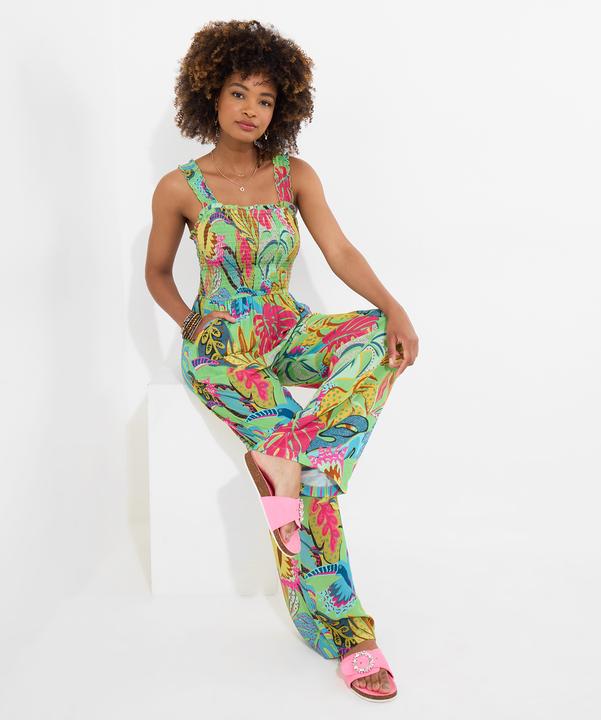 Image du produit Joe Browns Tropical Print Shirred Bodice Jumpsuit (46)