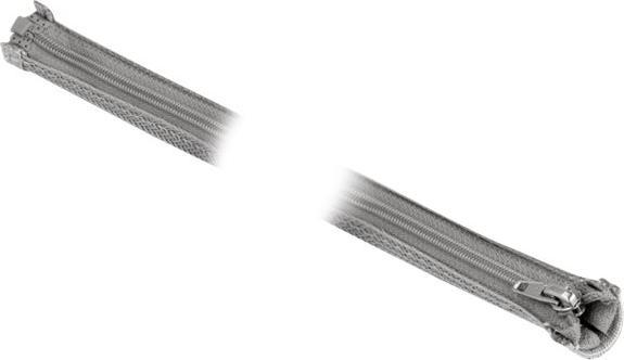 Immagine prodotto Delock Tubo intrecciato con cerniera resistente al calore 3 m x 20 mm grigio (Tubo cavi, 300 cm)