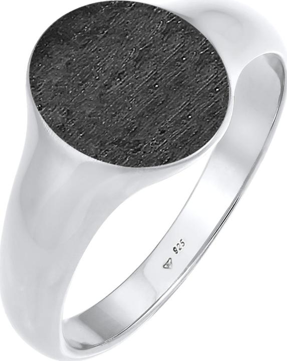 Kuzzoi Ring Basic Cool Siegelring Herren Matt 925 Silber