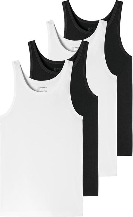 Actual product image Schiesser Pack of 4 95/5 Organic Cotton Undershirt / Tanktop (L)