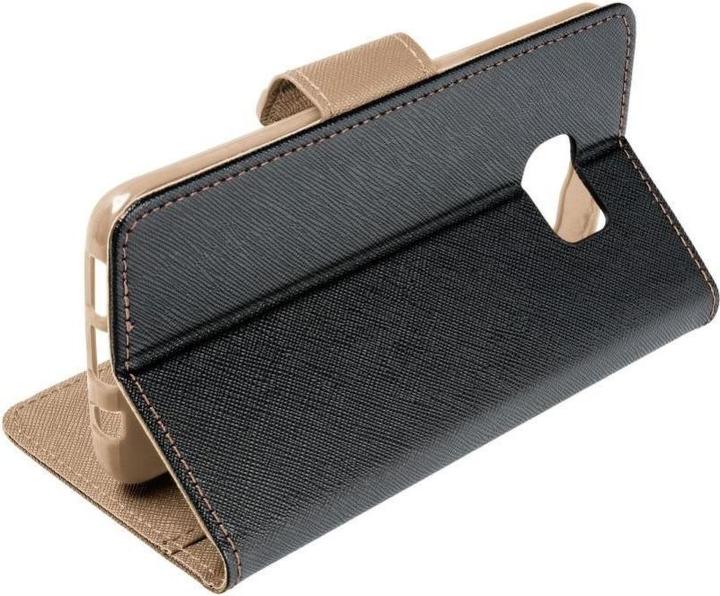 Actual product image Fancy Book Book case OEM for XIAOMI Redmi 10 black / gold (Xiaomi Redmi 10)