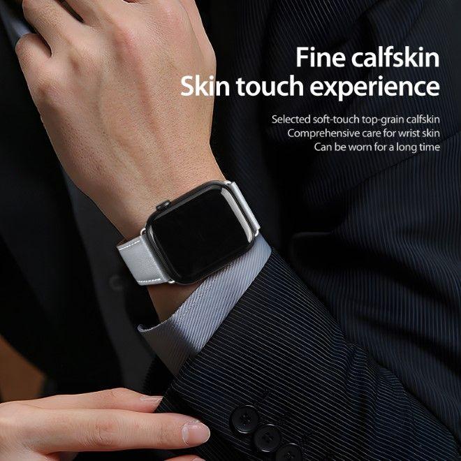 Produktbild Dux Ducis YA Armband (42 mm, 44 mm, 45 mm, 49 mm, Echtleder, Apple Watch Series 1, Apple Watch Series 2, Apple Watch Series 3, Apple Watch Series 4, Apple Watch Series 5, Apple Watch Series 6, Apple Watch Series 7, Apple Watch Series 8, Apple Watch Series 9, Apple Watch SE, Apple Watch Ultra, Apple Watch Ultra 2)