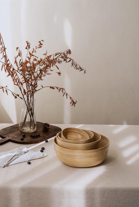 Actual product image Nuts Bowl Bamboo M natural (18 cm, 1 x)
