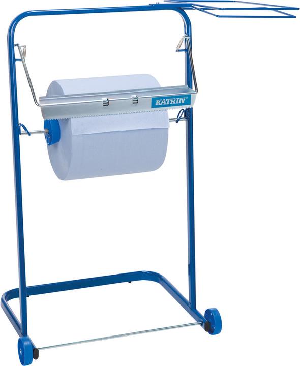 Produktbild Katrin Industrierollenspender Blue Line with Bin