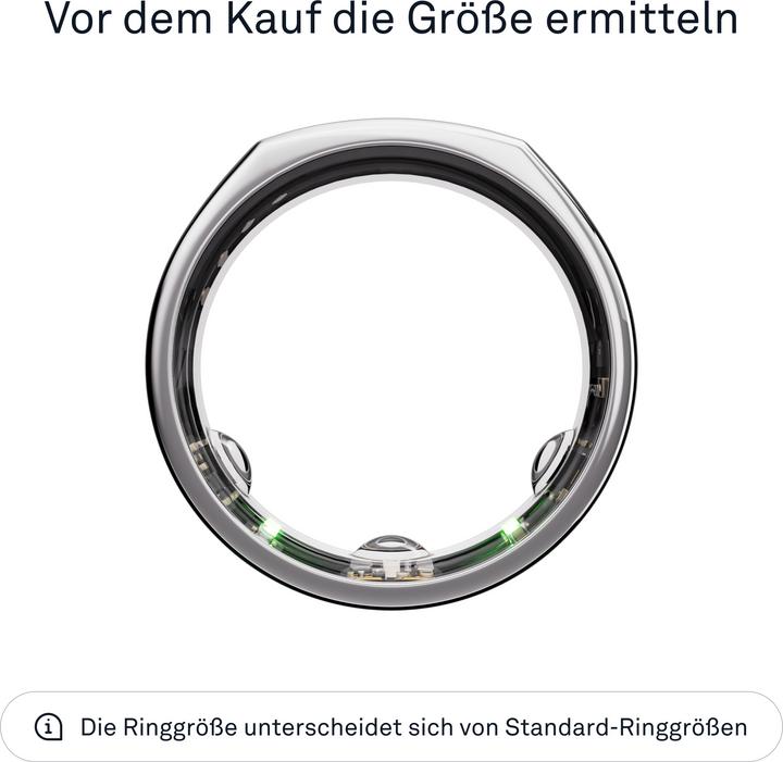 Actual product image Oura Ring Gen3 Heritage (8, Silver)