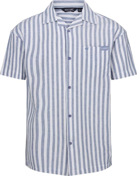 Actual product image Regatta Mens Shorebay II Stripe Short-Sleeved Shirt (S)