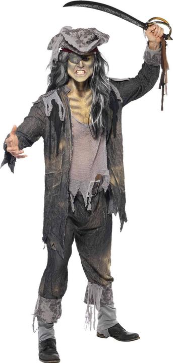 Actual product image Smiffys Mens Deluxe Ghost Ship Ghoul Costume (L)