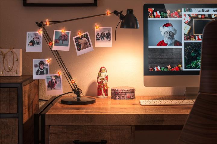 Produktbild Goobay 10er LED-Fotoclips-Lichterkette "Geschenk" (1.40 m)