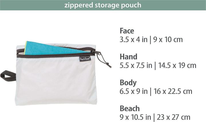 Immagine prodotto Pack Towl Asciugamano RecPers Beach, Salvia, 150 x 91 cm (150 x 91 cm)