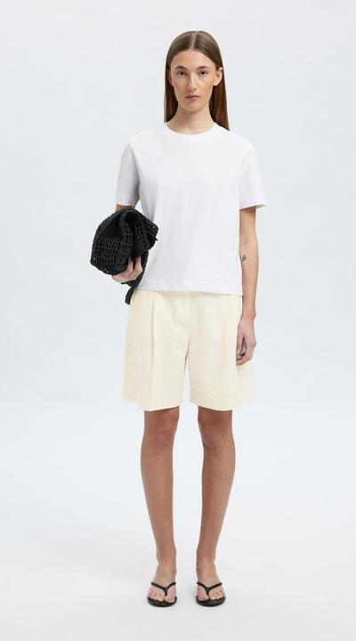 Produktbild Selected Femme Baumwollmix Højtaljede shorts (42)