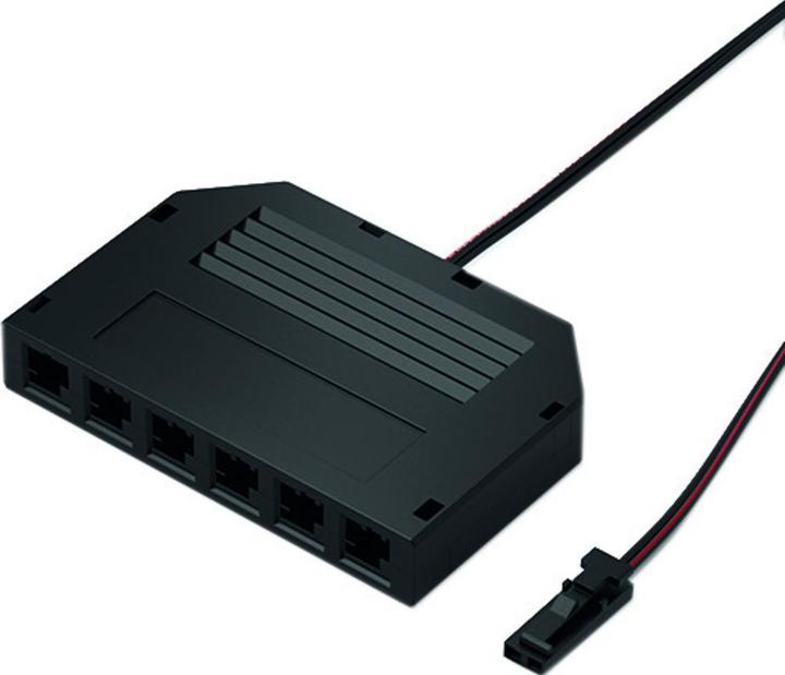 Actual product image Magni LED 6-way distributor 12V L 200mm, black