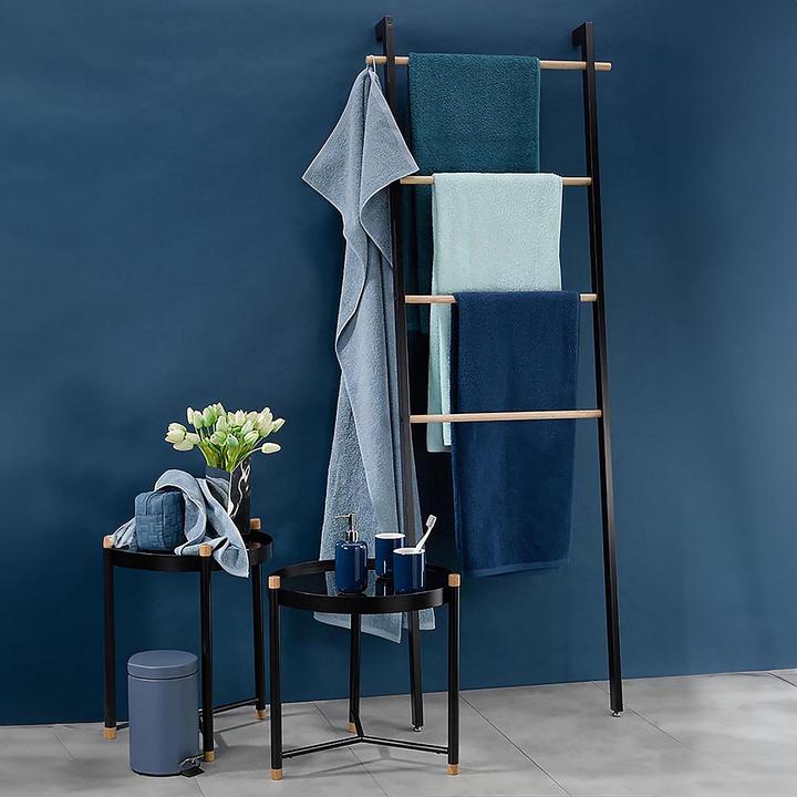 Actual product image Kela Hand towel Ladessa smoke blue (100 x 50 cm)